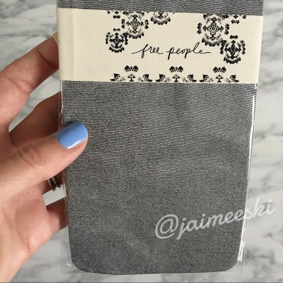 Free People Accessories - FREE PEOPLE Time to Shine Silver Metallic Tights